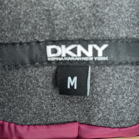 Dark gray DKNY dress coat for girls.  Size medium - Picture 6 of 8